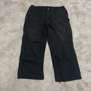 Carhartt B11 Duck Dungaree Fit Work Pants Carhartt Black Size 42x32